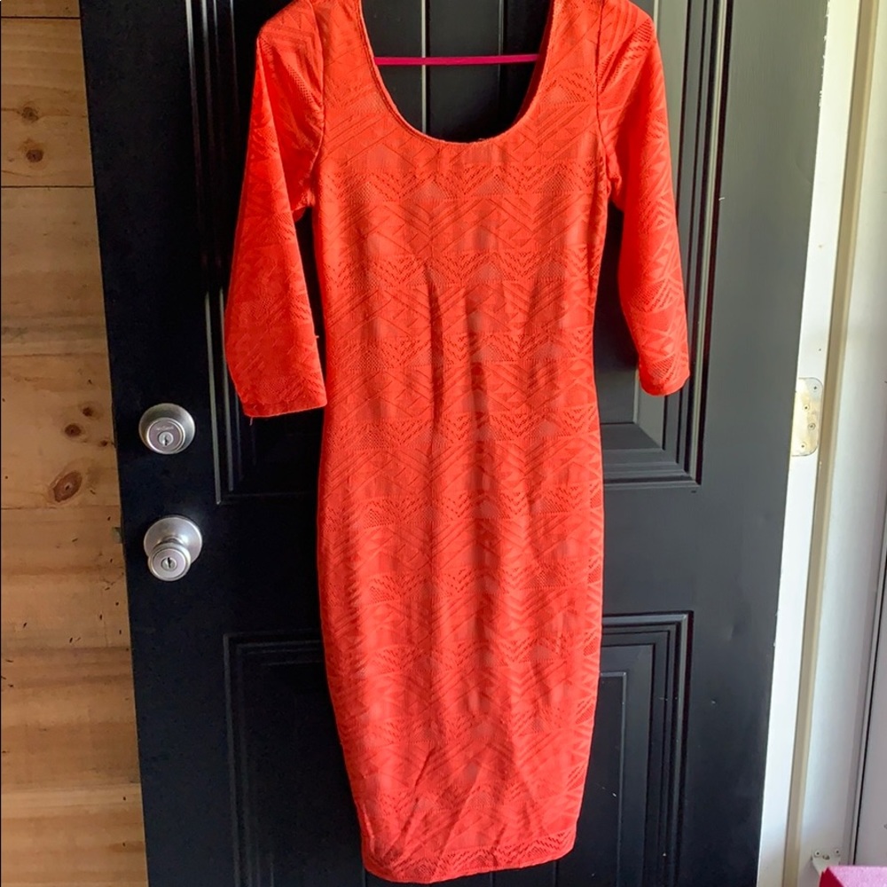 Pink geometric dress!